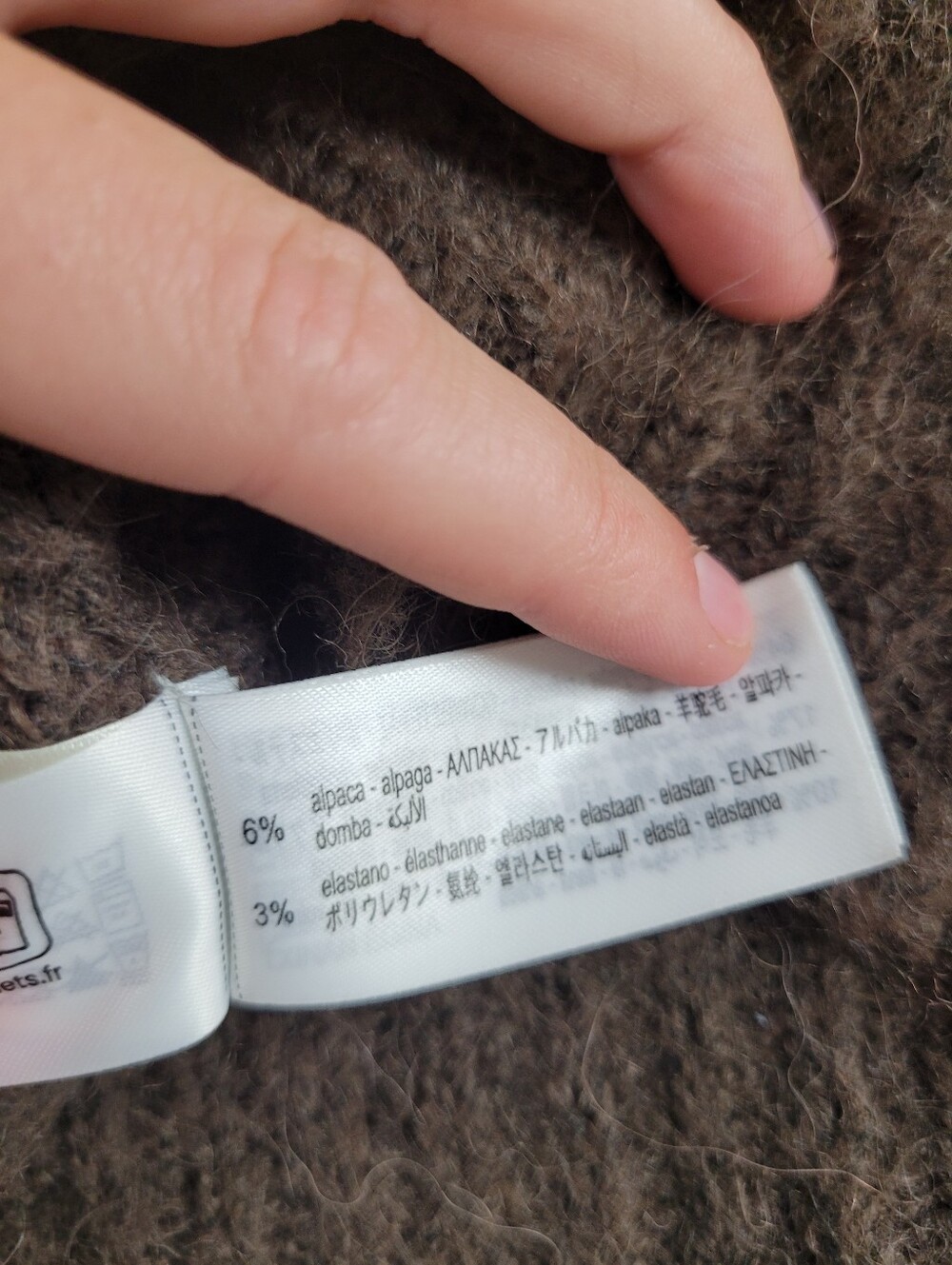 Zara Alpaca Blend Cropped Brown Turtleneck Sweater - Picture 4 of 10